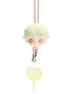 Pop Mart DIMOO Dating Series Lanyard Keychain - MARSHMALLOW, Confirmed